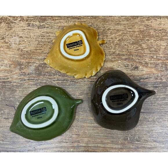 Autumn Leaf Condiment/Dipping Dishes. KK358 - Picture 2 of 2